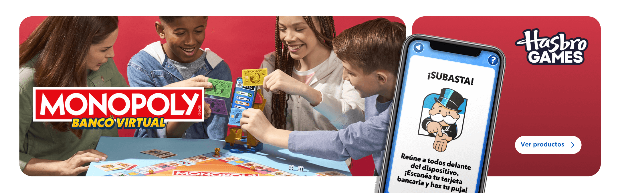 Banner Monopoly banco virtual